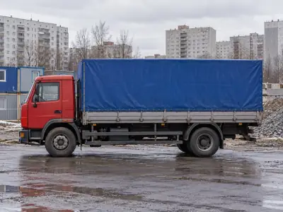 Тентованная фура 10 т Краснодар — Новосибирск, фото 3 — сбоку