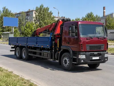 Манипулятор 10 т Москва — Омск, фото 2 — с другой стороны
