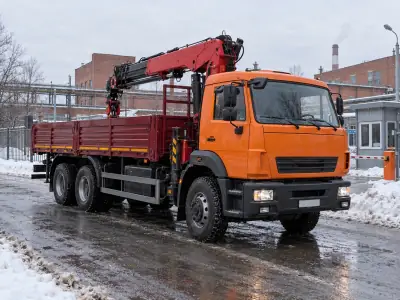 Манипулятор 10 т Челябинск — Самара, фото 1 — спереди
