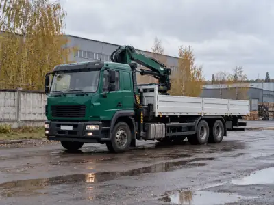 Манипулятор 10 т Красноярск — Воронеж, фото 1 — спереди